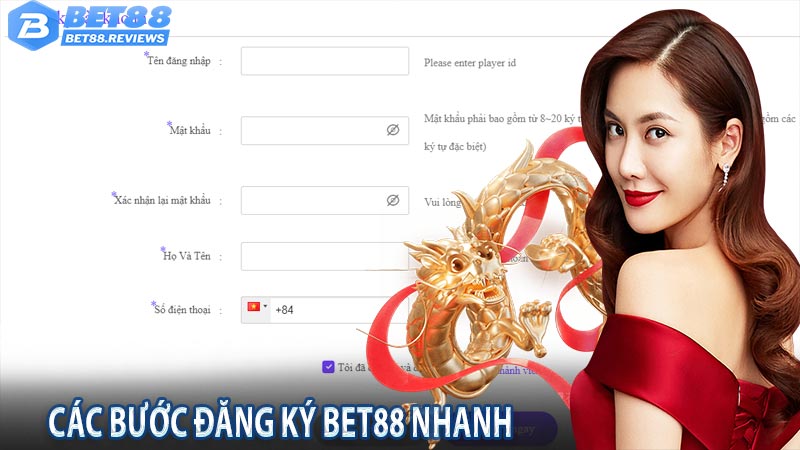 Hướng dẫn các bước đăng ký bet88 nhanh